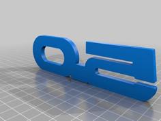 Mustang 5.0 Fender Badge 3D Printer Model