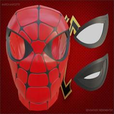 Iron Spider-Man Inspired Helmet 3D Printer Model