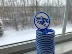 Winter Olympic Sport Disks 3D Printer Model