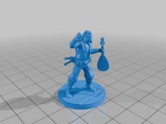 Bard (half Elf) 3D Printer Model