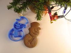 Christmas Snowman Cookie Cutter 3D Printer Model