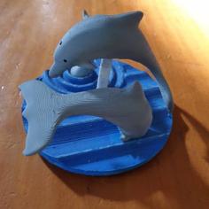 Dolphin Figurine 3D Printer Model