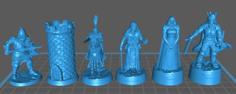 Spanish Knight Chess Set 3D Printer Model