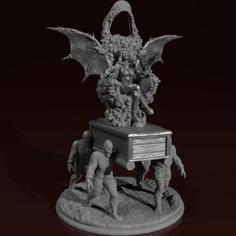 Vampire Skull Throne 3D Printer Model