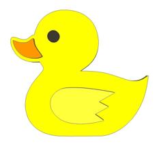 Rubber Duck Fridge Magnet 3D Printer Model