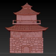 Japanese Tower Samurai Castle 3D Printer Model