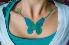 Translucent Butterfly Necklace 3D Printer Model