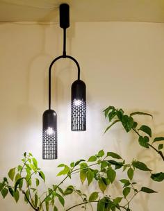 Modern Double Pendant Lamp 3D Printer Model